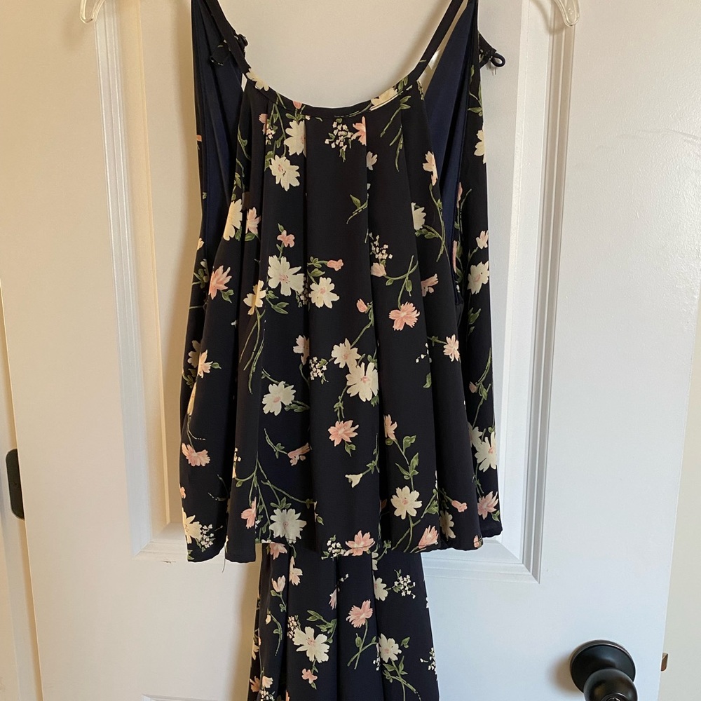 Blue Floral Romper